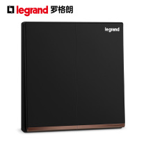 TCL Roglang Comfort View Black Dico Double Control Double position 2-bit panel Home Two-position electric light switch Two open walls