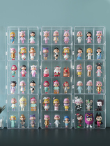 Blind box display stand Desktop storage box Doll hand-made display shelf cabinet dust cover transparent doll girl heart