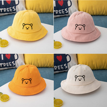 Childrens hat Summer visor fisherman hat 1-2 years old baby spring and Autumn thin cartoon big cornice hat 3-6 years old sunscreen