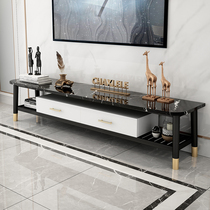 Marble TV cabinet Nordic minimalist sofa tea table TV cabinet Composition small family style living room light and luxurious style furniture