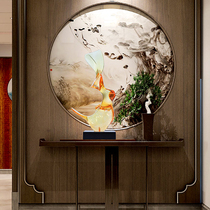 Fish jump abstract transparent sculpture Handicraft ornaments Hotel lobby entrance Model room desktop decoration Living room