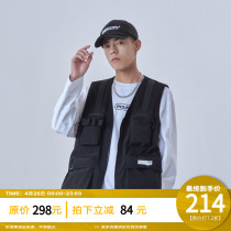 PCLP Summer functions Tactical waistcoat Male tide Tide Tooling Slim-Waistcoat Vest Jacket