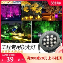 Landscape light 24V outdoor spot light 512 full color external control led waterproof flood light Engineering special lawn tree light