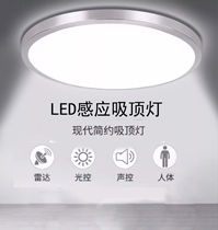 Sound and light control Self-service induction light Radar led aisle Infrared voice control Ceiling light Human body smart light Garage stairs