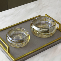 Light Extravagant American Crystal Glass Ashtrays Personality Creative Tide Home Home Living Room Big Smoke Cylinder Adornment
