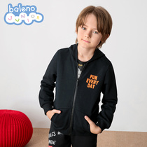 Benni Road childrens clothing casual English boy jacket autumn and winter knitted childrens coat tide simple foreign atmosphere
