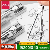 Dell Metal Stainless Steel Round Gauge Ruler Major Drawing Mathematics Exam Student Drawing Toolkit