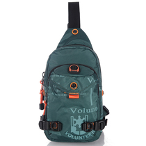 Chest bag mens small backpack multifunctional canvas outdoor sports leisure shoulder bag shoulder diagonal back chest bag tide waterproof