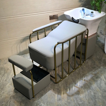 Washing bed hairdresser shampoo bed shampoo chair factory direct Flushing bed ceramic basin hairdressing shop hair salon dedicated