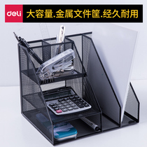 Dalie file rack iron multi-layer folder storage box desk storage bookshelf table student book stand