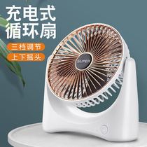 Mini Electric Fan Student Dormitory USB Portable Charging Home Office Desktop Air Circulation Fan Mute
