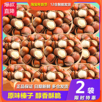 Three squirrels original flavor hazelnut 500g snacks nuts dried fruit specialty roasted seeds and nuts with shelled opening big kernel original flavor snack