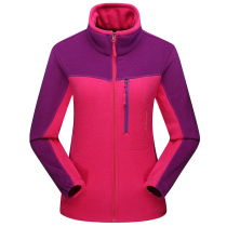 Outdoor fleece jacket mens fleece womens fashion spring and autumn and winter breathable windproof cardigan jacket couple warm liner