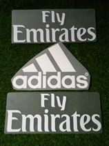 2019 Real Madrid training suit sponsorship corsage Fly Emirates full set of sponsorship thermal transfer armband printing