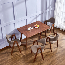 Nordic wrought iron dining chair restaurant chair home stool A- shaped chair Net Red adult chair back chair modern simplicity