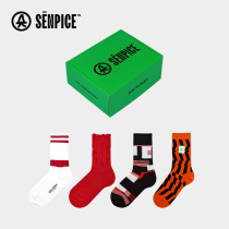 Upper Mori faction 4 Double autumn and winter male and female Lunar New Year New Years Eve Red stockings Sox holiday Happy gift box