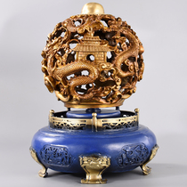 When the fortune comes to run the copper cornucopia feng shui home decoration ornaments opening gifts