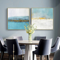 Simple light luxury abstract decorative painting modern living room blue atmosphere hanging painting wall painting personality creative murals restaurant