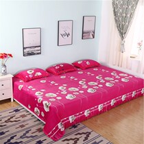 Customized Crystal velvet bed cover single piece enlarged tatami Kang cover three-piece cotton sheet non-slip quilted pad Kang blanket