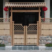 Bamboo archway decoration Natural wind wood bamboo bamboo courtyard door Fence door gate Bamboo products Farm yard vegetable garden