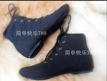 Ballet high-top canvas real cowskin soft-soled jazz shoes Canvas jazz shoes Modern dance shoes High-top dance shoes