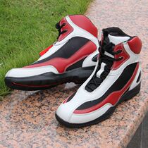 Brand motorcycle shoes motorcycle mens road riding short boots racing boots riding shoes leather ankle protection waterproof