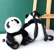 Panda Base Emulation Bag Plush Paparazzi Pair Shoulder Bag Can Kiss Baby Backpack Woman Chengdu Souvenir Gift