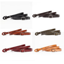 cam-in Italy Implanted Tanning Cow Leather Professional Camera Harness Genuine Leather Shoulder Strap Adjustable Length Round Hole Connector