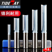 Wave industrial grade inch double-edged straight tool Woodworking trimming mechanical and electrical wood engraving and milling engraving machine cutting slotting knife head