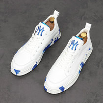 European Station Mens Casual Shoes Thick-soled All-match Small White Shoes Korean Style Trendy Personality Embroidered Sports Shoes