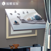 Fu carving home decoration three-dimensional 3D relief abstract home meter box painting Mural hanging painting background wall handmade painting decorative painting