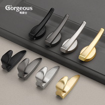 Light extravagant metal single hanging clothes hook wall-mounted wall Xuanguan door rear hanging clothes hook European-style single hook creative cloak hook