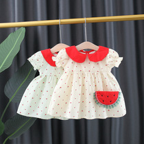 Baby girl dress summer baby dress summer baby dress thin Korean version of little girl princess dress