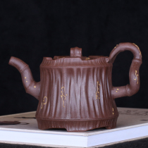 Taiwan returned old purple jar pot famous master Gu Jizhou Cultural Revolution early hand made mud pile pot