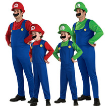 Halloween cosplay anime costume Mario children adult Mario Super Mary set Boys Girls
