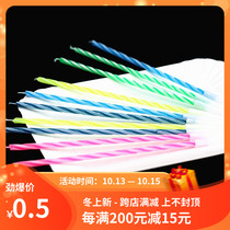 Birthday candle number 10 sets of fine thread creative smoke-free environmental protection candle romantic candle batch
