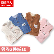 Antarctic baby vest Spring and autumn outside wear baby autumn and winter waistcoat cotton vest infant foreign style horse clip men and women children