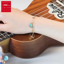 Shanghai Grand Theatre TINY SONG LITTLE SONG best friend simple enamel fresh piano bracelet gift