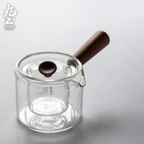 Jiutu handmade glass Kung Fu tea set Fair pot side handle pot Electric pottery stove with thickened tea filter Tea kettle