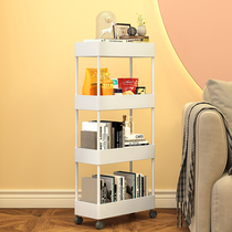 Bookshelf floor shelf simple dormitory bedroom mobile cart desk put Student Book Storage and finishing shelf