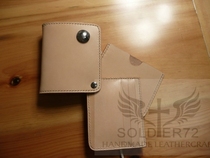 Knife guest 72 handmade to make custom new Italy A grade primary color plant tannic leather calf leather multifunction small card bag