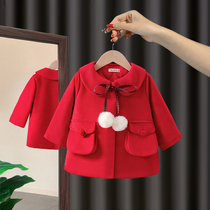 Girls' Coat Winter Clothing 2022 New Korean version of the female baby plus cotton thickened