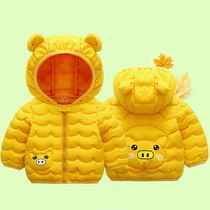 The new autumn and winter children down cotton boys and girls coat zhong xiao tong cotton-padded jacket for infants and young children bao bao mian coat