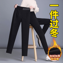 Leisure pants female autumn winter 2022 new big money spring and autumn thrive thickened female pants middle-aged mother pants in winter