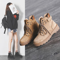 Hong Kong ins net red Martin boots women flat flat 2019 autumn and winter new boots British style fashion all-match boots women