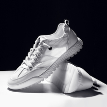 Small white shoes mens Tide brand 2021 summer new fashion casual mesh breathable canvas shoes personality wild loafers