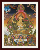 Buddhist Mythong Don Kavench Bodhisattva Cross embroidered brick Diamond painting Living room Temple Buddhist Hall Genguan Hung Painting