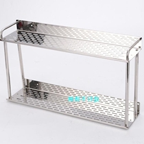 Stainless steel 304 bathroom shelf Kitchen toilet storage rack Bathroom tray wall-mounted single layer double layer finishing rack