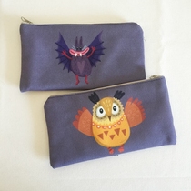 totu creative wallet cloth art small wallet cartoon pen bag with zero wallet mobile phone bag cloth art gift set to print mark