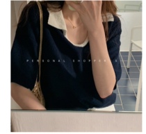 Spot Korean d Korean vegetabl * Vegetable home cool knitted short-sleeved T-shirt